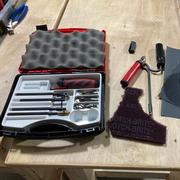 Various tools I used for deburring